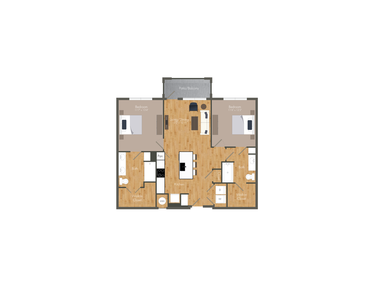 Atheria Grove B1 floor plan — before cleaning